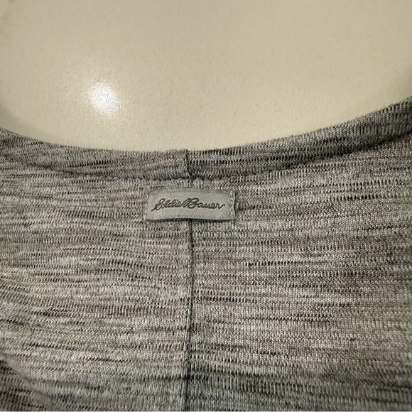Eddie Bauer Twist Front VNeck Sleeveless A-Line Dress Womens Medium Heather Gray - Picture 6 of 7